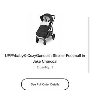 Uppababy cozy gannosh stroller foot muff- Brand new not opened